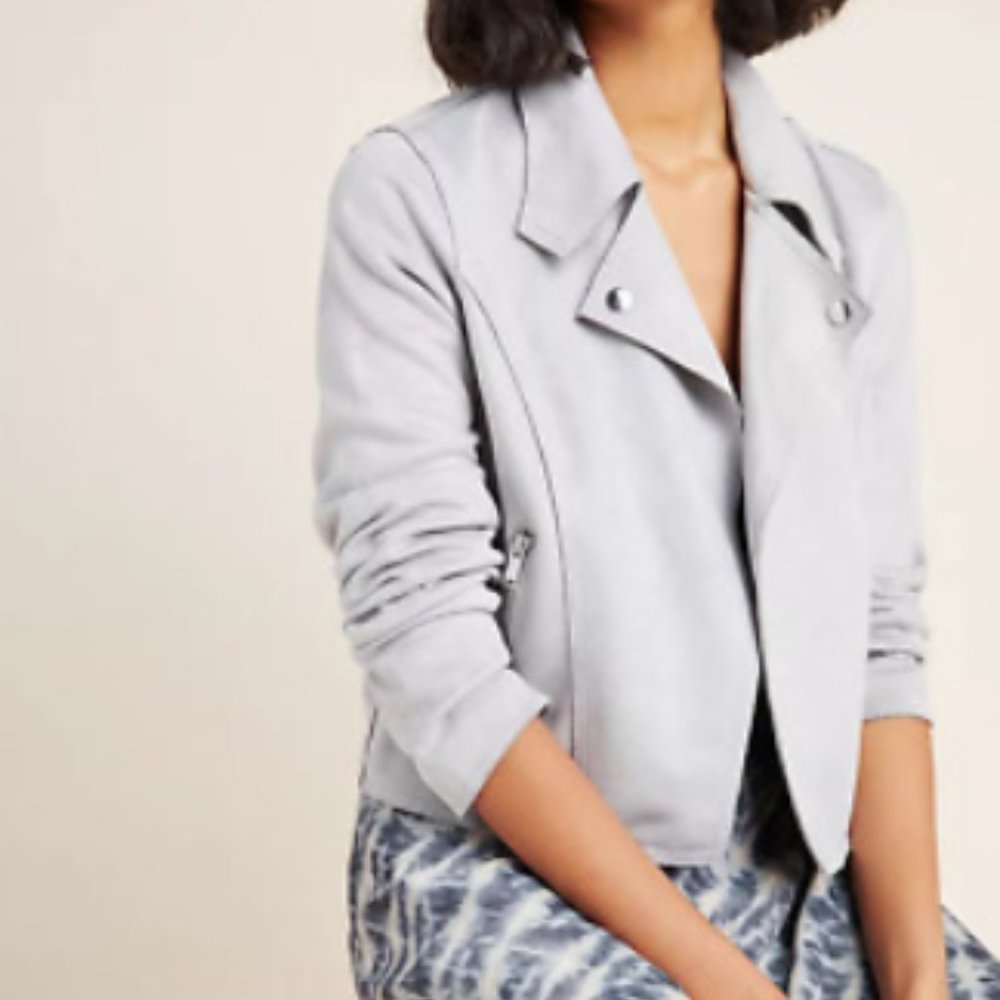 Kelyn Suede Moto Jacket (XS)